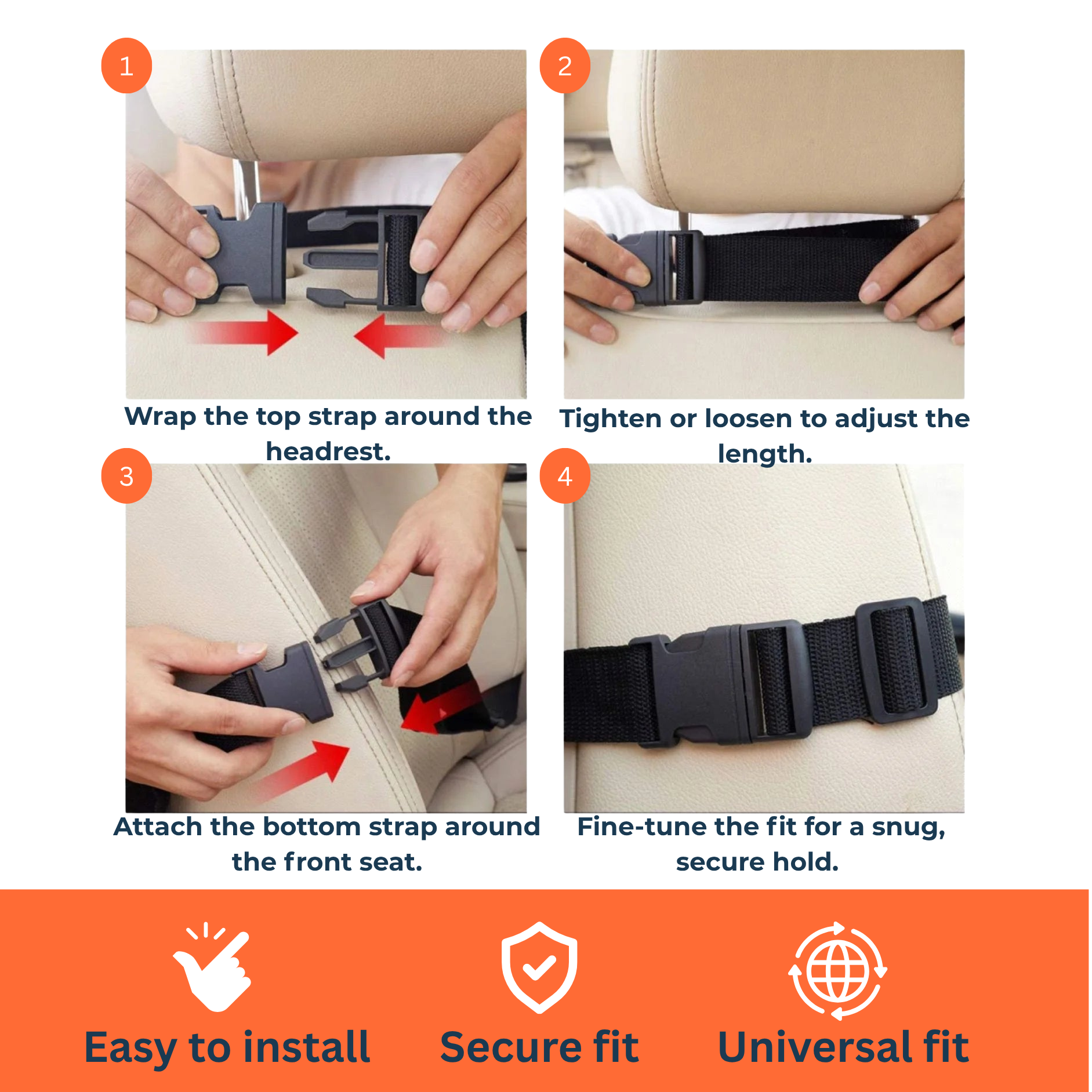 DriveNeat™ – Smart Car Back Seat Organizer